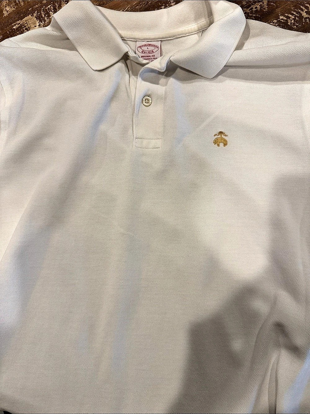 Brooks Brothers Golden Fleece Original Fit Pique Polo Shirt White Polo Shirt